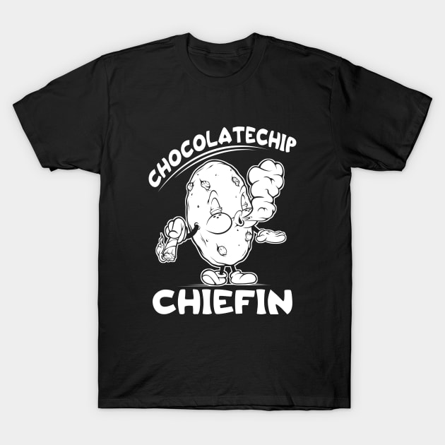 Chocolate chip Cookie Funny Weed Smoker 420 Blunt T-Shirt by SWIFTYSPADE